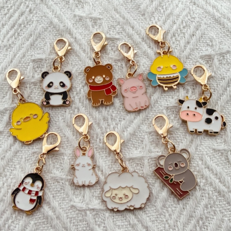 Event Party - 10 stuks legering sleutelhanger met cartoon