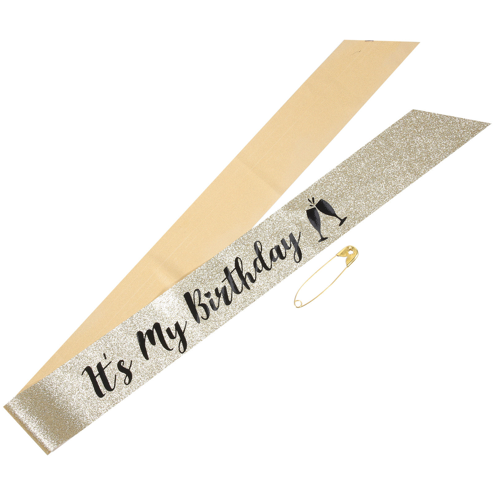 Birthday Sash Glitter - 1 Stuks Glitter Verjaardagssjerp Schoudersjerp voor