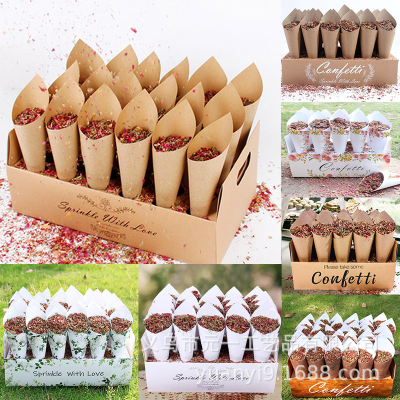 Cotton Candy Cone - Bruiloft Confetti Kegel Stand Box 30