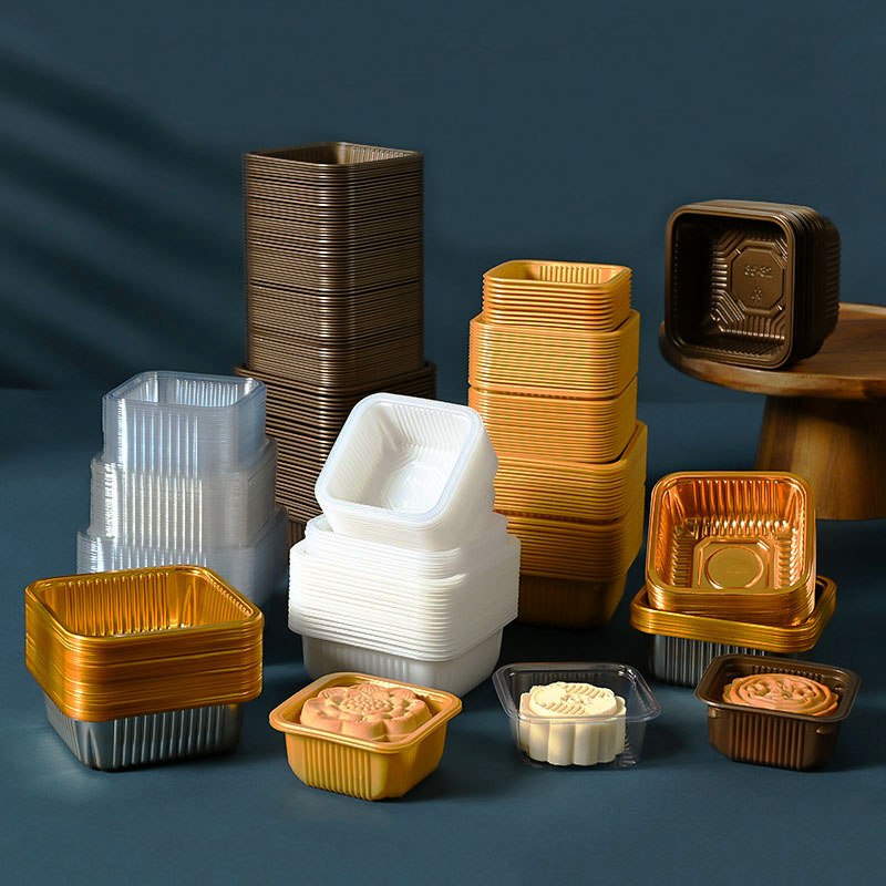 Event Party Box - 100 stks Mooncake Plastic Lade PET
