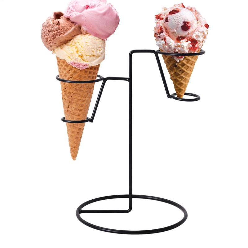Cotton Candy Cone - IJskegelhouder Zwart ijzer Suikerspinstandaard Home Iron