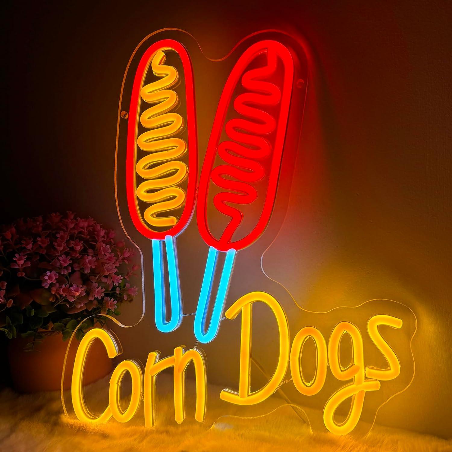 Neon Sign Party - Maïsbroodje Neonbord Snack USB Dimbare LED
