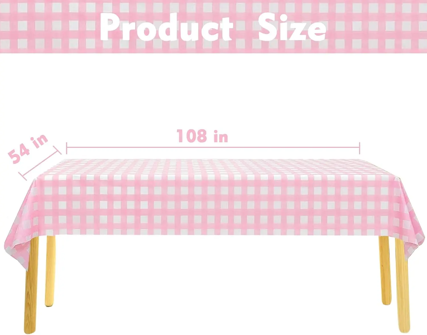 Retro roze pasteltafelkleed 54 - Event Party Shop recensie en prijs