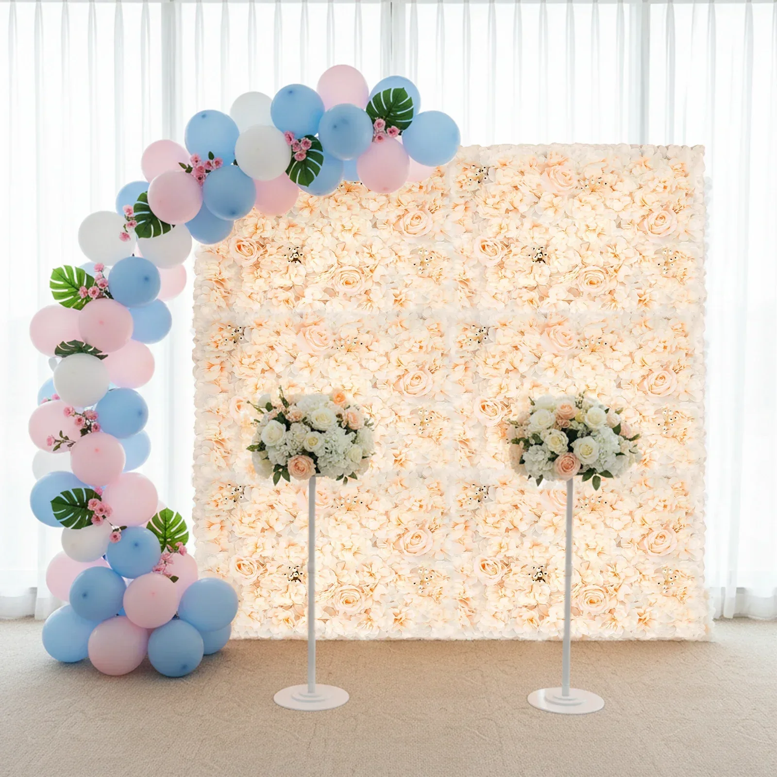 6 STUKS 60*40cm Kunstbloemen W - Flower Wall Panel recensie en prijs